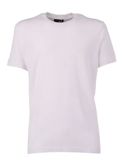 Fay T-shirt  Piquet Tinto Frosted In White