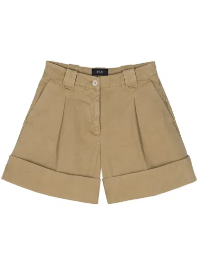 Fay Turn-up Hem Shorts In C603