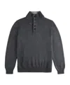 Fay High Collar Dark Gray Pullover In Black