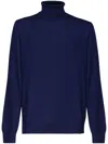 Fay Turtle Neck Sweater In Blue