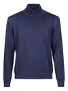 Fay Turtleneck Wool Sweater In Blue