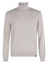 Fay Turtleneck Wool Sweater In Gray