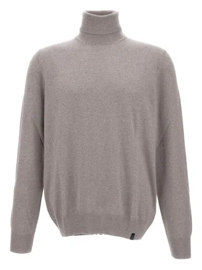 Fay Turtleneck Wool Sweater In Gray