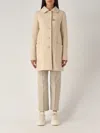 Fay Urban Coat Collo Baby+gancio Coat In Yogurt
