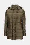 Fay Urban Down Jacket With Hood In Brown