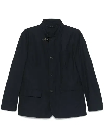 Fay Urban Overshirt In Blue