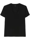 Fay V-neck Blouse In Schwarz
