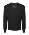 Fay V-neck Sweater In Black