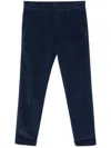 Fay Velvet Trousers In Blue