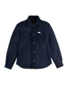 Fay Versatile Casual Overshirt In Blue