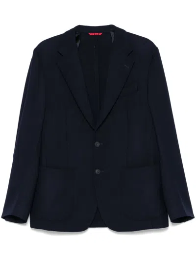 Fay Virgin Wool Blazer In Blue