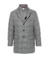 Fay Virgin Wool Coat In Gray