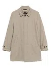 Fay Virgin Wool Coat In Neutral