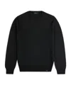 Fay Round-neck Pullover In Wool In Black