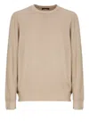 Fay Virgin Wool Sweater In Beige