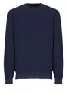 Fay Virgin-wool Knitted Sweater In Blue