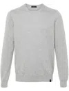 Fay Sweater With Profile Patches On The Elbows In Gray