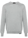 Fay Sweater With Profile Patches On The Elbows In Gray