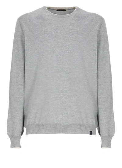 Fay Virgin Wool Sweater In Grey