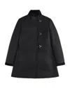 Fay Versatile Baltic Blue Jacket With Adjustable Closure In Black