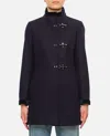 Fay Collar Sleeve Length Trim Coat In Blue