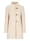 Fay Romantic Coat Foderato In Beige