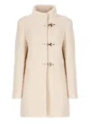 Fay Romantic Coat Foderato In Neutrals