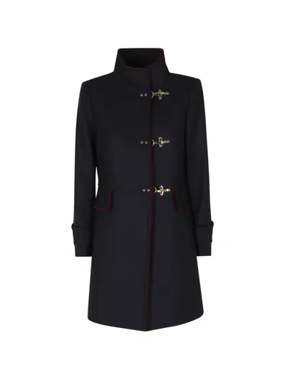 Fay Virginia Lobster-claw-fastening Coat In Black