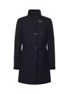Fay Toggle-fastening Single-breasted Coat In Blue