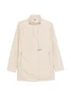 Fay Winter Coat Functional High Collar In Gray