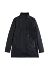 Fay Versatile Baltic Blue Jacket With Adjustable Closure In Blue