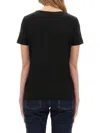 Fay Viscose Elastane T-shirt In Black
