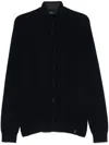 Fay Double Front Cardigan In Blue