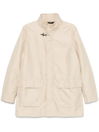 Fay Water-repellent Jacket In Neutrals