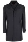Fay Black Morning Coat With Classic Collar In Black