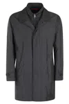 Fay Black Morning Coat With Classic Collar In Black