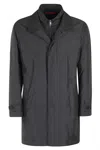 Fay Black Morning Coat With Classic Collar In Black