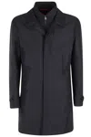 Fay Blue Nylon Morning Raincoat In Blue