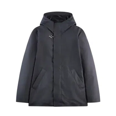 Fay Waterproof Jackets Man  - Short Parka In Technical Poplins - Blue