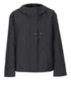Fay Stretch Gabardine Caban In Blue