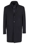 Fay Double-breasted Stand-up Collar Padded Coat