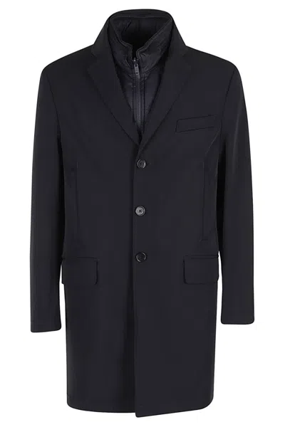 FAY WATERPROOF TECHNICAL FABRIC COAT WITH REMOVABLE QUILTED VEST