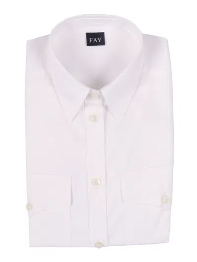 Fay Camicia Corta In White