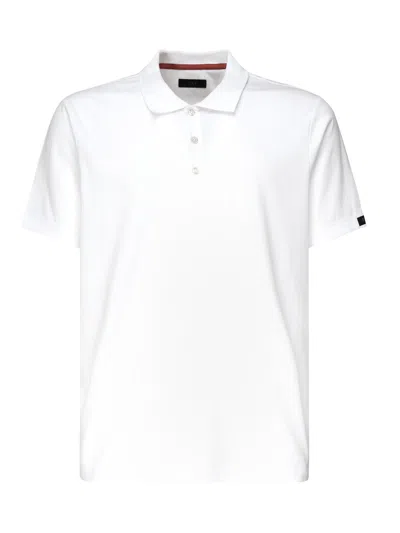 Fay Cotton Polo Shirt With Logo In White