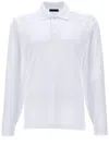 Fay Logo-embroidered Polo Shirt In White
