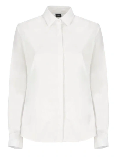 Fay White Cotton Shirt