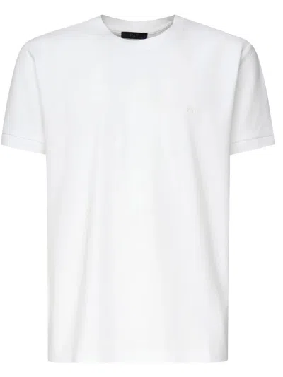 FAY WHITE COTTON T-SHIRT