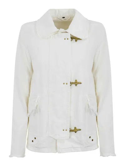 FAY CHAQUETA CASUAL - BLANCO