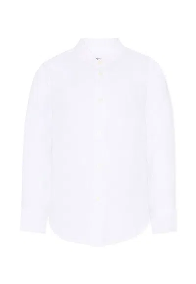 Fay Kids' White Shirt For Boy With White Logo