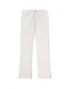 Fay Straight-leg Beige Pants With Flared Hem